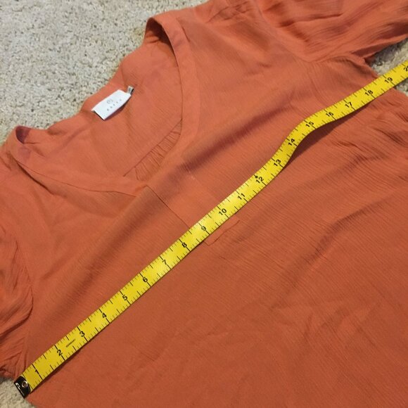 Kaffe Terracotta Orange Blouse - Picture 9 of 13